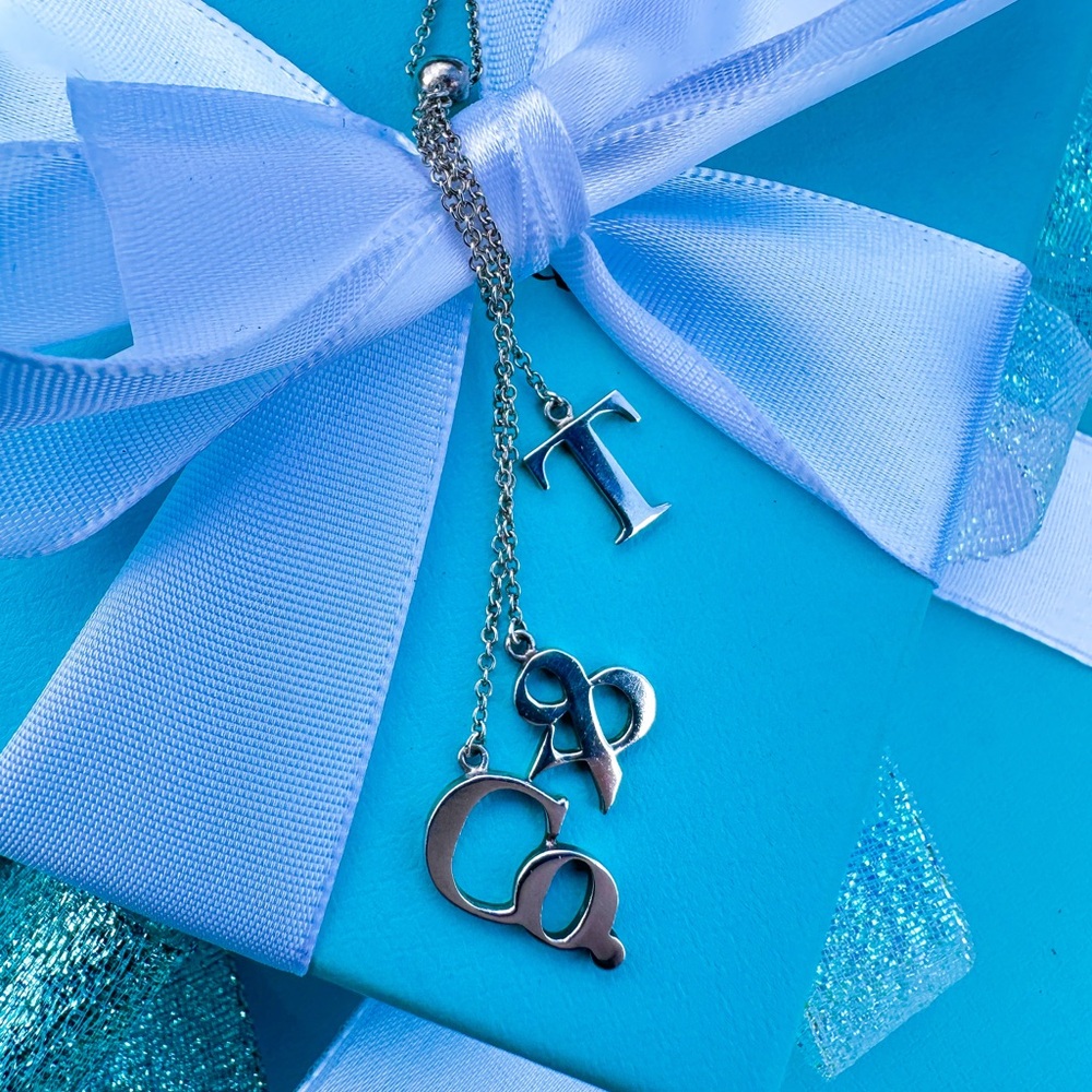 Tiffany & Co Dangle Lariat Necklace 16 inches
